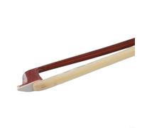 Beginner Friendly Violin Bow with Straight Arch Design, Made of Red Sandalwood and White Horsetail for Superior Sound (1/8)