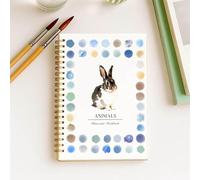 Beginner-Friendly Watercolor Workbooks, 12 Color Beginner Friendly Painting Kit, Easy Nature Scenes Paint Set with Brushes & Palette, Art Crafts for Creative Exploration, Gift for Adults Teens (#B)