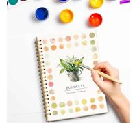 Beginner-Friendly Watercolor Workbooks, Beginner Friendly Painting Kit, Easy Nature Scenes Paint Set, Art Crafts for Creative Exploration, Gift for Adults Teens (Bouquets)