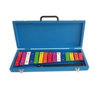 Beginner-Friendly Xylophone with Mallets | 15 Colored Metal keys, for Home rehearsal Students