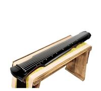Beginner guqin 7 Strings Wood Handmade Guqin With Accessories Traditional Chinese Musical Instrument Beginner Stringed Instruments(Black,Set a)
