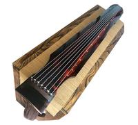 Beginner guqin Guqin Selected Fir Wood Fuxi Zhongni Style Guqin Beginner Grade Test Performance Raw Lacquer Handmade Accessories(Cinnabar Zhong)