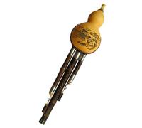 Beginner hulusi flute Black Gourd Flauta Hulusi Bass C/D Three Tone Hulusi Flute Folk Instrument(C)