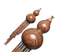 Beginner Hulusi Flute Impact Resistant Bakelite Imitation Mahogany Gourd Flute C Major B Flat Beginners Instrument(Bb major)