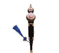 Beginner Hulusi Flute Playing The Blue Hulusi Beginner In C Major Adults In Bb Made Of Rosewood Ebony Black Sandalwood(Blue-background ebony tube in C major)