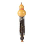 Beginner Hulusi Flute Professional Grade Hulusi 7Hole 3 Key Model Wide Range Keys Of Bb C And G F Suitable For Adult Performers(Key of B♭)