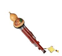 Beginner Hulusi Flute Red Sandalwood Hulusi Professional Three Tone Instrument For Adults Starting Out(Bb major)