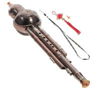 Beginner hulusi flute To Disassemble Three Tone Gourd Silk Musical Instruments Classical Cucurbit Flute Pp Hulusi Beginner(Rose Gold B)