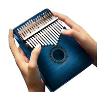 Beginner Kalimba 17 key Professional Rosewood Kalimba Resonator Gradient Thumb Piano Maple Finger Case Suitable For Beginners(Blue)