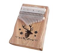 Beginner Kalimba 17 Keys Solid Acacia Wood Kalimba Thumb Piano Tuning Hammer Portable Musical Instrument Accessories Colors(8)