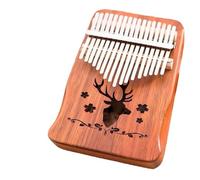 Beginner Kalimba 17 Keys Solid Acacia Wood Kalimba Thumb Piano Tuning Hammer Portable Musical Instrument Accessories Colors(6)