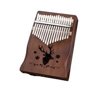 Beginner Kalimba 17 Keys Solid Acacia Wood Kalimba Thumb Piano Tuning Hammer Portable Musical Instrument Accessories Colors(1)