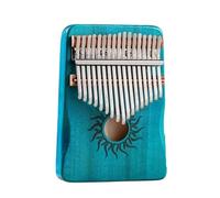 Beginner Kalimba 17key Kalimba Maple 21 Key Thumb Piano Portable Suitable For Beginners And Adults(Blue 17 key)