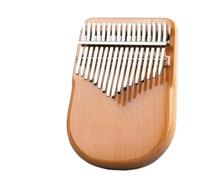 Beginner Kalimba 21 Key Kalimba Solid Wood Professional 17 Beginner Keyboard Musical Instrument Portable(17 Key Yellow)