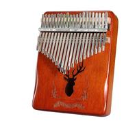 Beginner Kalimba 21 Key Thumb Piano Kalimba Professional Tuning Portable Mini Marimba For Beginners(21key reindeer retro)
