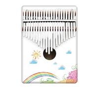 Beginner Kalimba 21 Note Round Hole Painted Thumb Piano Kalimba Five Finger(1)