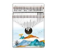 Beginner Kalimba 21 Note Round Hole Painted Thumb Piano Kalimba Five Finger(11)
