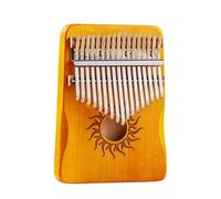 Beginner Kalimba 21key Kalimba Maple 17key Thumb Piano Portable For Beginners(Yellow 17 key)