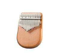 Beginner Kalimba 21key Kalimba Solid Wood Mini Professional Beginner Keyboard Instrument Portable(17 Key Yellow)