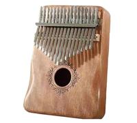 Beginner Kalimba Mahogany Tone Kalimba 17 Key Thumb Piano For Adults And Beginners(Yellow)