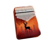 Beginner Kalimba Portable Kalimba For Beginners 17 Notes Unvarnished Snowflake Deer