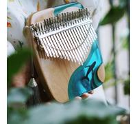 Beginner Kalimba Professional 21 Key Resin Epoxy Kalimba Wooden Instrument For Beginners(21 tone-style1)