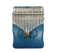 Beginner Kalimba Rosewood Kalimba 17 21 Keys Mini Portable Instrument For Adults And Beginners(21 Key Blue)