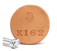 Beginner Leather Stamp Set, Alphabet and Number Embossing Tools for Leather Craft, Starter Punch Kit for Wallets and Belts (K162)
