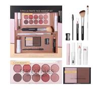 Beginner Makeup Kit | Full Makeup Sets for Women - Brush Lipstick Mascara Highlighter Concealer for Women Beginner Dating Vacation Halloween Birthday Party