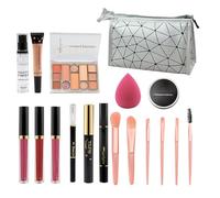Beginner Makeup Kits | Makeup Bundle Includes Eyeshadow Lipstick,Full Kit Makeup Bundle Cosmetic Set Starter Makeup Bundle For Women Girls