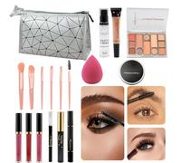 Beginner Makeup Kits,Makeup Bundle Includes Eyeshadow Lipstick | /set Starter Makeup Bundle for Beginners Professionals