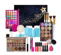 Beginner Makeup Set,Lightweight Facial Make Up Set Includes Eyeshadow Palette Lipstick Cosmetic Brush | Makeup Kits for Teens | for Girlfriend Friend Sister Daughter Family Friends Coworkers