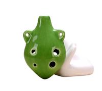 Beginner Ocarina 1 Pack Colorful Ocarina 6 Hole Soprano C Ceramic Mini Ocarina(Color:5)