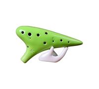 Beginner Ocarina 12-hole Ocarina Alto C-tune Ocarina 12-hole National Musical Instrument Beginner Teaching Performance(Green)