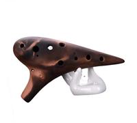 Beginner Ocarina 12 Holes Professional Ocarina Porcelain Smoked Purple Clay Ceramics Ocarina Flute Beginner Gift Alto AC Treble SC SG SF(AC)