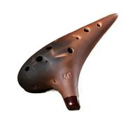 Beginner Ocarina Ceramic Ocarina 12 Holes Purple Sand Smoked Ocarinas Professional Instruments For Beginners Playing Gifts(AC)