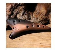 Beginner Ocarina Ceramic Ocarina 12 Holes Purple Sand Smoked Ocarinas Professional Instruments For Beginners Playing Gifts(SC)