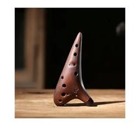 Beginner Ocarina Ceramic Ocarina 12 Holes Purple Sand Smoked Ocarinas Professional Instruments For Beginners Playing Gifts(SG)