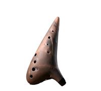Beginner Ocarina Ceramic Ocarina 12 Holes Purple Sand Smoked Ocarinas Xun Music Flute Professional Instruments For Beginners Gifts(Alto G)