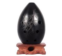 Beginner Ocarina Eight-hole Pear-shaped Beginner Adult Practice Pottery Xun Playing Xun Self-study National Musical Instrument(Style 11,F)