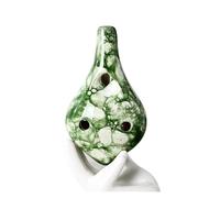 Beginner Ocarina Foam glaze ocarina 6-hole alto ac key ocarina musical instrument six-hole travel souvenir(Color:3)
