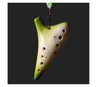 Beginner Ocarina Gradient Ocarina 12 Hole Alto C Key AC Beginner Teaching Ocarinas Ocarina Of Time National Musical Instrument Gifts(Green)