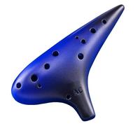 Beginner Ocarina Matte blue upgraded ocarina 12 holes for beginners entry alto C key professional pottery xun