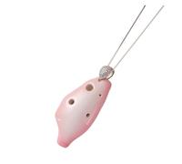Beginner Ocarina Mini 6-hole ocarina niche versatile simple and easy to learn musical instrument pink recalling Jiangnan(Color:2)