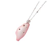 Beginner Ocarina Mini 6-hole ocarina niche versatile simple and easy to learn musical instrument pink recalling Jiangnan(Color:3)