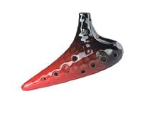Beginner Ocarina Ocarina 12-hole Alto AC Beginner Sea Wave 12-hole Ocarina Professional Performance Alto C(Red)