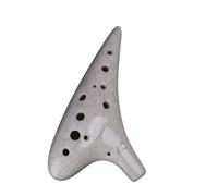 Beginner Ocarina Ocarina 12-hole Alto C-tune 12-hole Treble C-tune Beginner Professional Performance Xun Musical Instrument(White,AC)