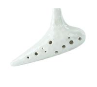 Beginner Ocarina Ocarina 12-hole Treble G Beginner Sea Wave 12-hole Ocarina SG Tune With Lanyard And Protective Bag(White)