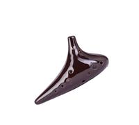 Beginner Ocarina Ocarina 12 holes ac key for beginners introductory classical smoked ocarina alto c(Color:AF)