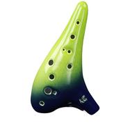 Beginner Ocarina Ocarina Instrument 12-hole AC Professional Performance Beginner Entry-level Middle Tone C 12-hole(Green)